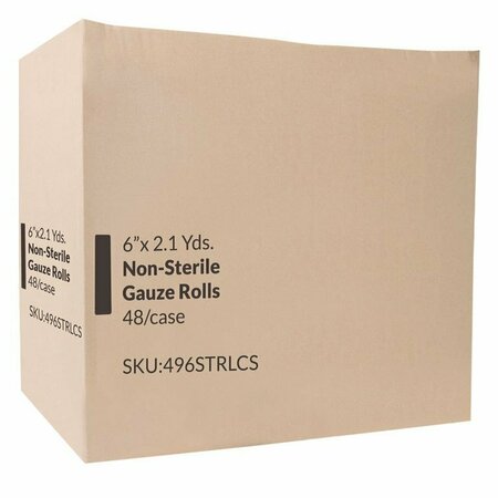 OASIS Non-Sterile Stretch Gauze Rolls, 6 in. Bulk, 48PK 496BULK